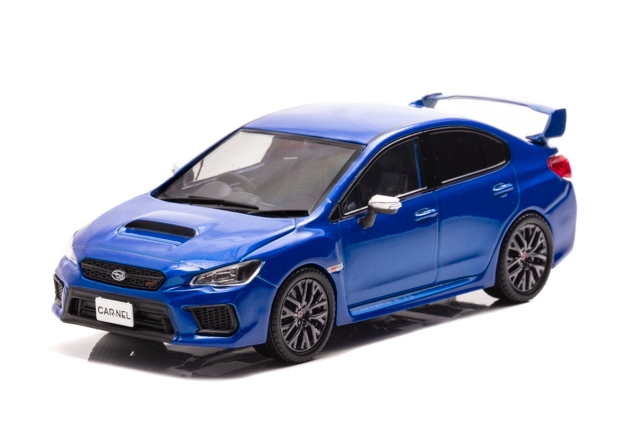 1/43 スバル WRX STI Type S (VAB) 2018 WR Blue Pearl:左前
