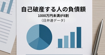 自己破産する人の負債額