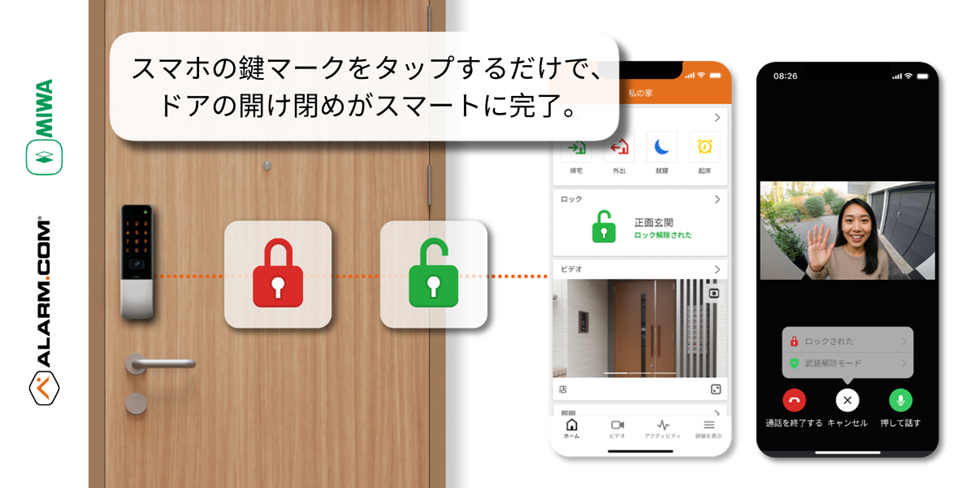 美和ロックとAlarm.comがパートナーシップ締結 AI活用のスマートホームシステムと連携