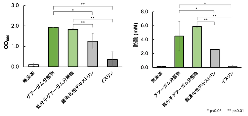 “グアーガム分解物”と酪酸産生菌の組み合わせ効果を検証　 シンバイオティクスとしての有用性を確認