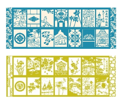 みどころ帖てぬぐい （イメージ）