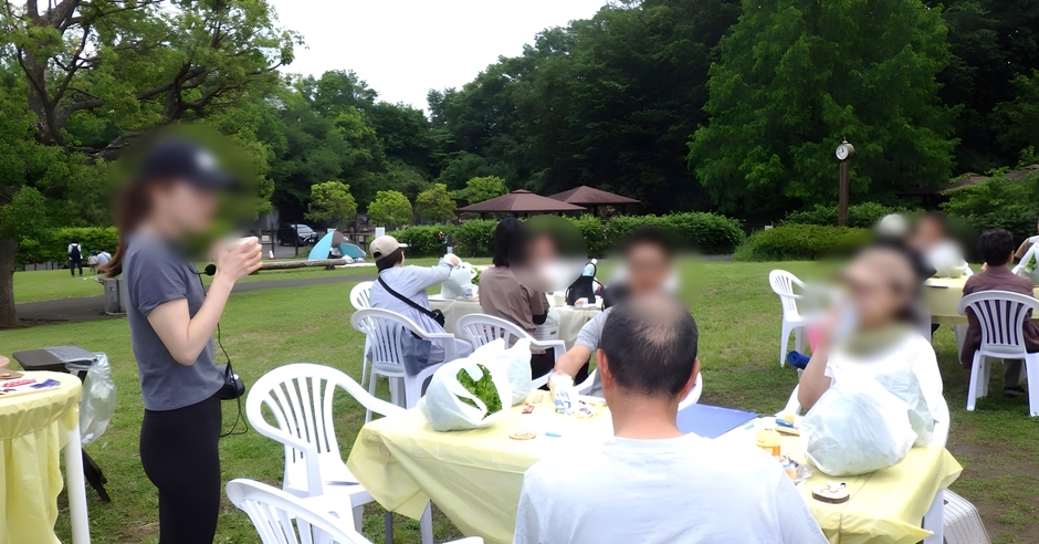 運動のあとはのんびりカフェタイム