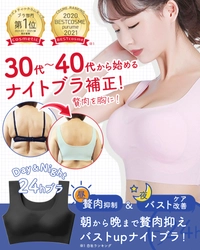 販売累計150万枚突破の補正下着専門店 LUNETTAから 「-15歳見えナイトブラ purume/プルミー」を販売開始