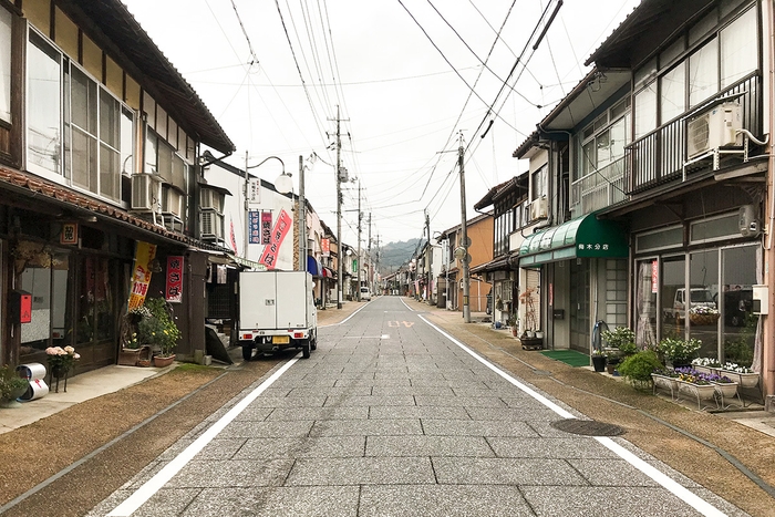 木次町の商店街