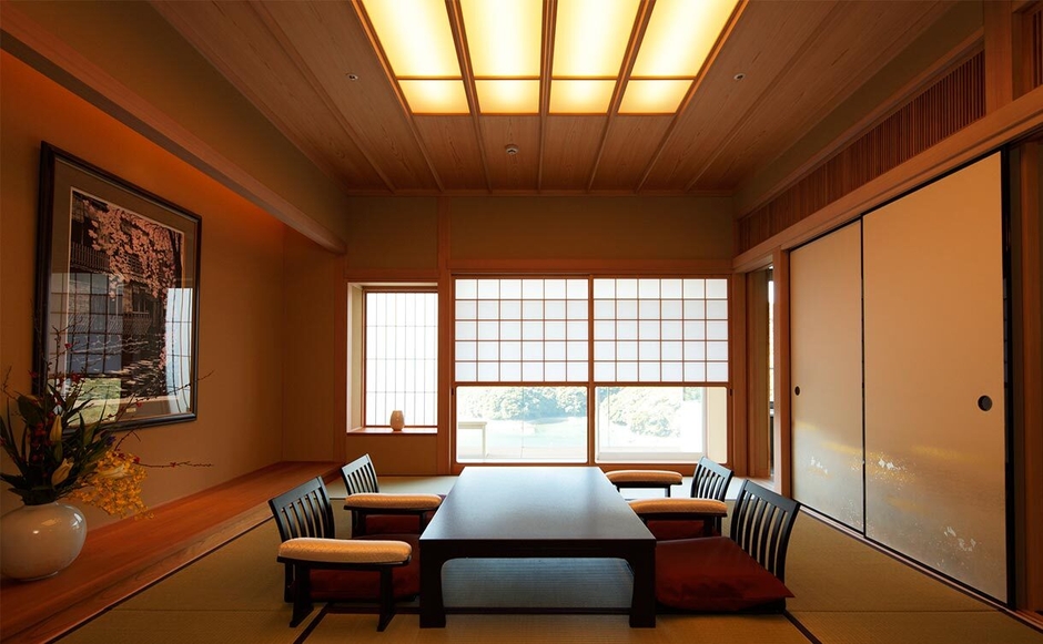 趣のある純和風空間で寛ぐ