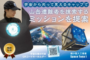 宇宙まで届く！？レーザー搭載人工衛星の光を反射するキャップを2023年4月に先行発売