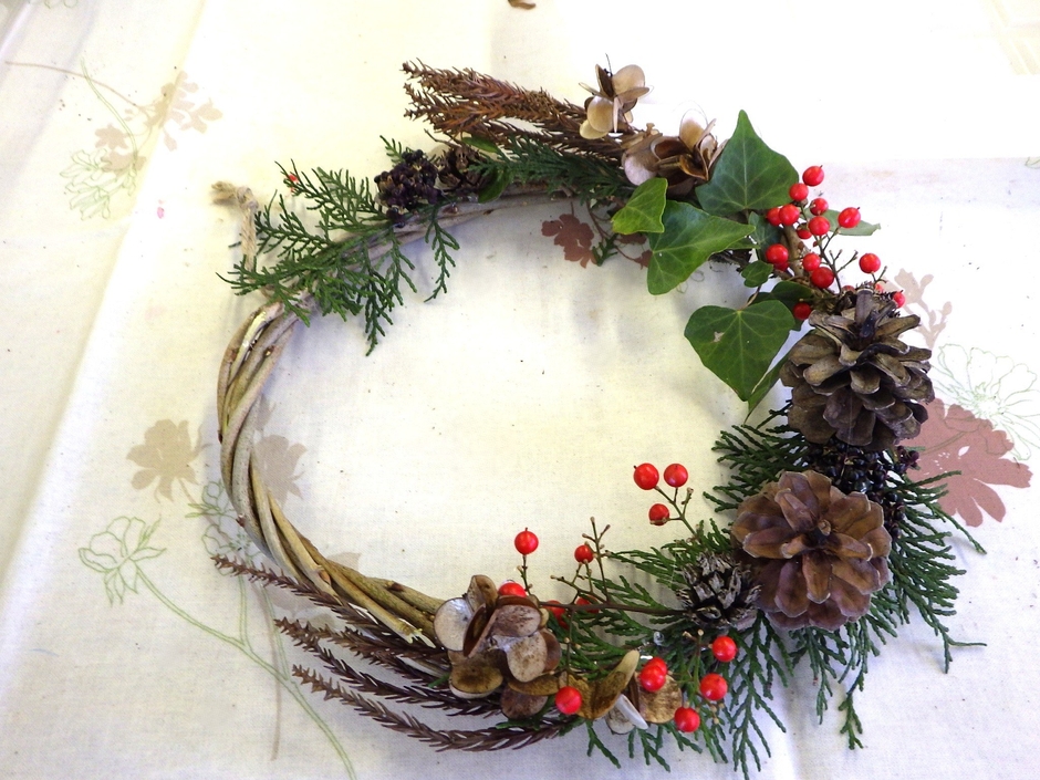 素敵なリースができました