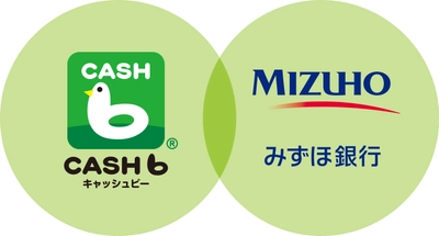 話題のキャッシュバックアプリ『CASHb』　 新たに“みずほ銀行”をキャッシュバック受け取り先として追加