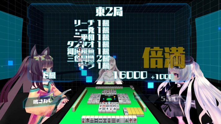 世界初のVRリーチ麻雀ゲーム「SQUARE ONLINE」 4月10日発売開始　 ～オリジナルアバターで遊べる！ボイスチャット対応！～