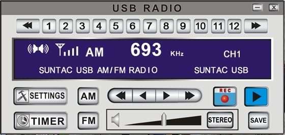 USB接続AM/FMラジオ　予約録音アプリケーションソフト