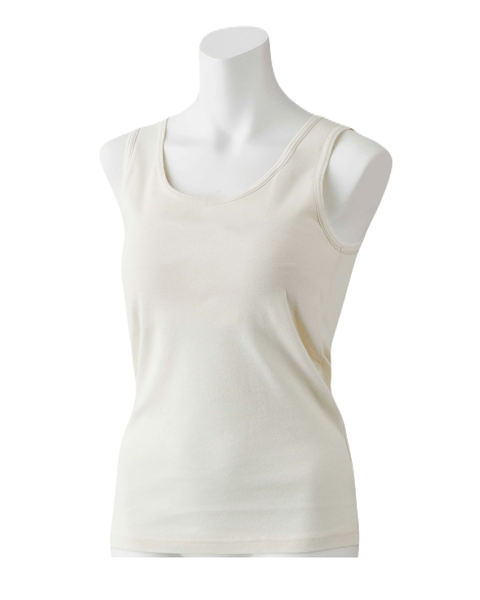 差込みカップ付きタンクトップ