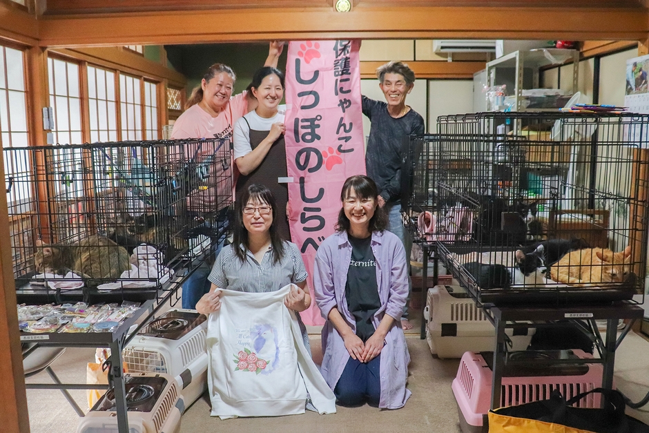 しっぽのしらべの皆さんの集合写真