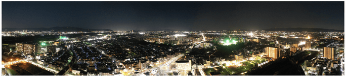 地上105m高層階からの眺望イメージ(2019年11月撮影)