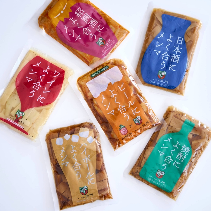 お酒によく合うメンマシリーズ6種