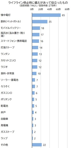 図1 備えが役立ったもの