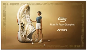 チャンピオンたちの勝利の瞬間の言葉を未来につなぐ　バドミントンシューズ「POWER CUSHION 65 ANNIVERSARY」　2026年11月下旬より発売