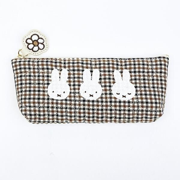 ミッフィーチェックポーチ