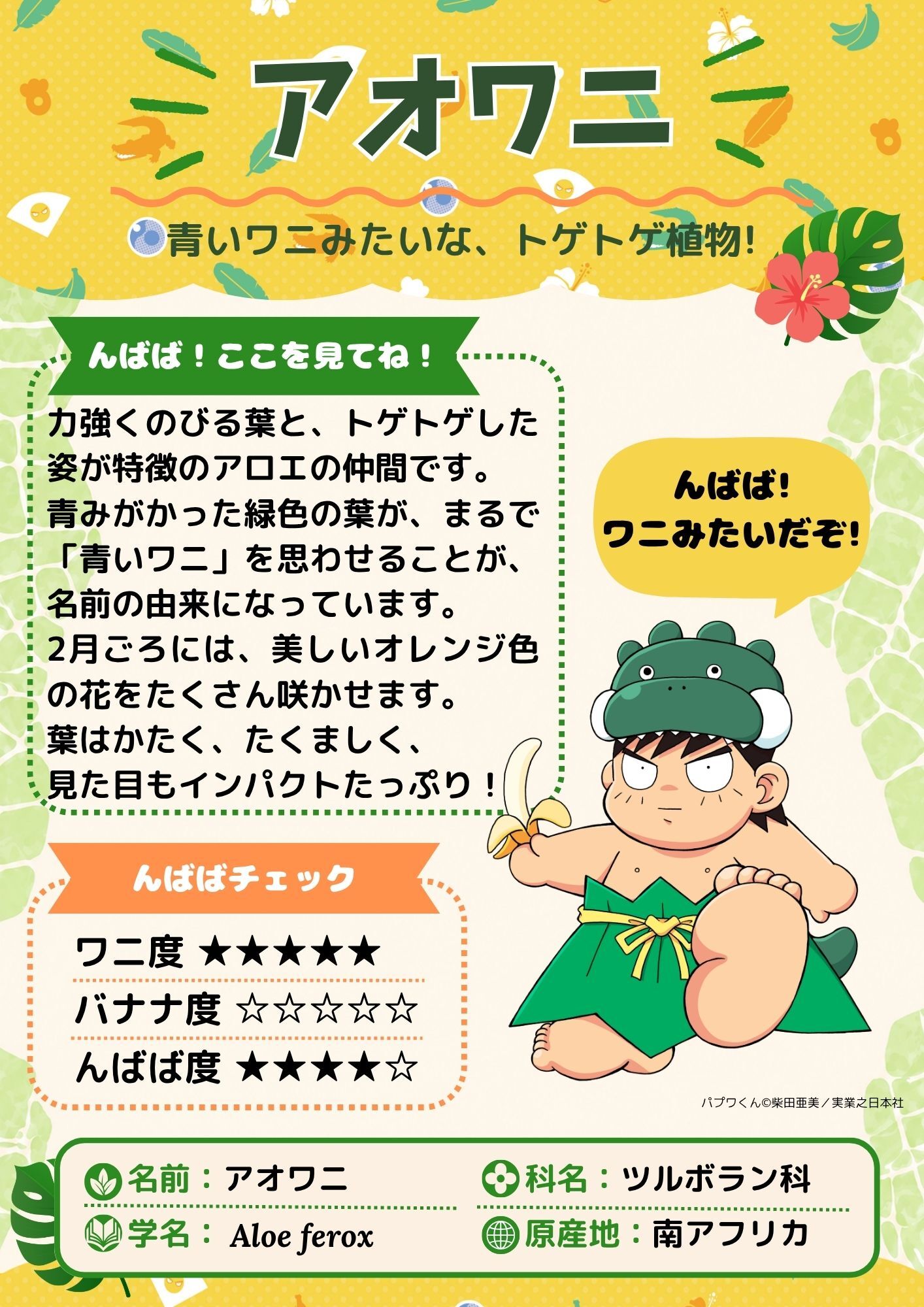 熱川バナナワニ園、絵本『パプワくん』 発売記念コラボを7/9開催 柴田