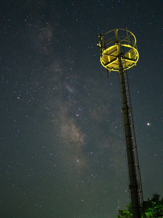 天気が良ければ天の川が見える近くの山にご案内