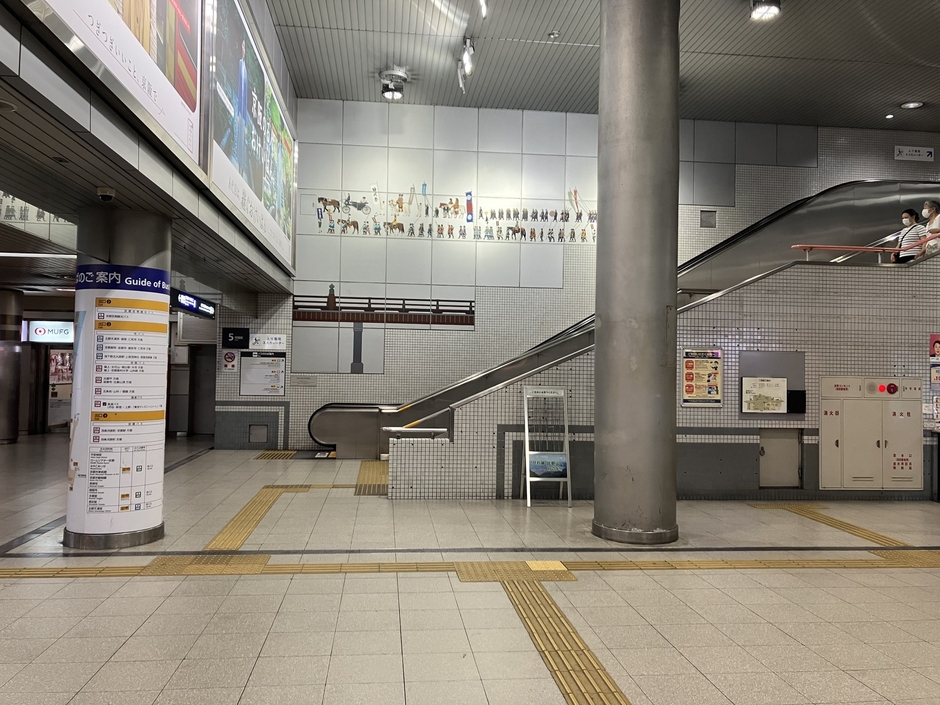 地下2階 中央改札前接続部 現況写真