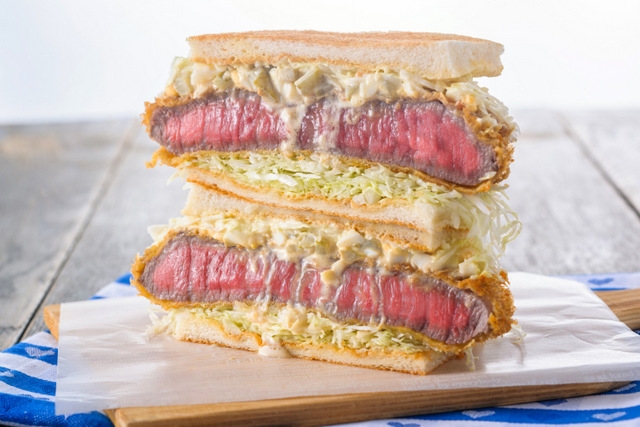 昼・夜レシピ1位:兵庫県代表「神戸ビーフカツサンド」