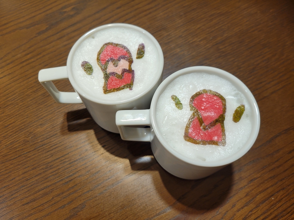 文鳥ちゃんホットカフェオレ