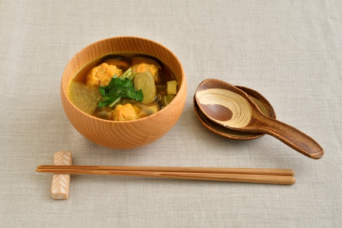 鮭つみれ汁 カレー風味