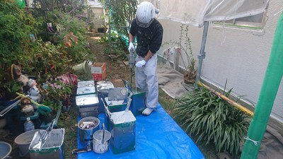 作業2.現場で塗料を作る