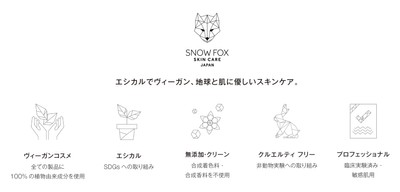 Snow Fox Skincare 5つの哲学