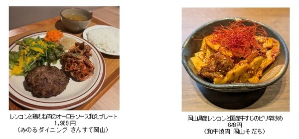 ~シャキシャキ食感と上品な甘みを堪能~
岡山県内の全農直営飲食店舗で「岡山県産レンコンフェア」を
10月24日(土)~11月8日(日)に開催