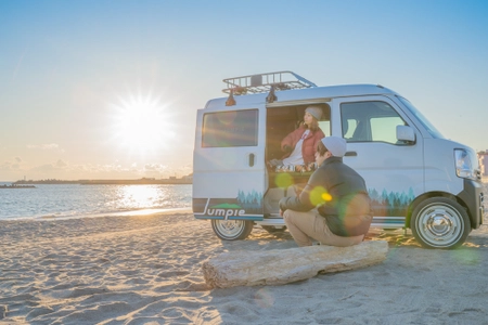 「えりたく夫婦」が軽キャンピングカー茨城旅！ 「Jumpie RELAX」で茨城の魅力を巡る車中泊の旅を動画で公開