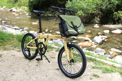 ヘッドチューブマウントバッグ(20インチ折りたたみ自転車装着)