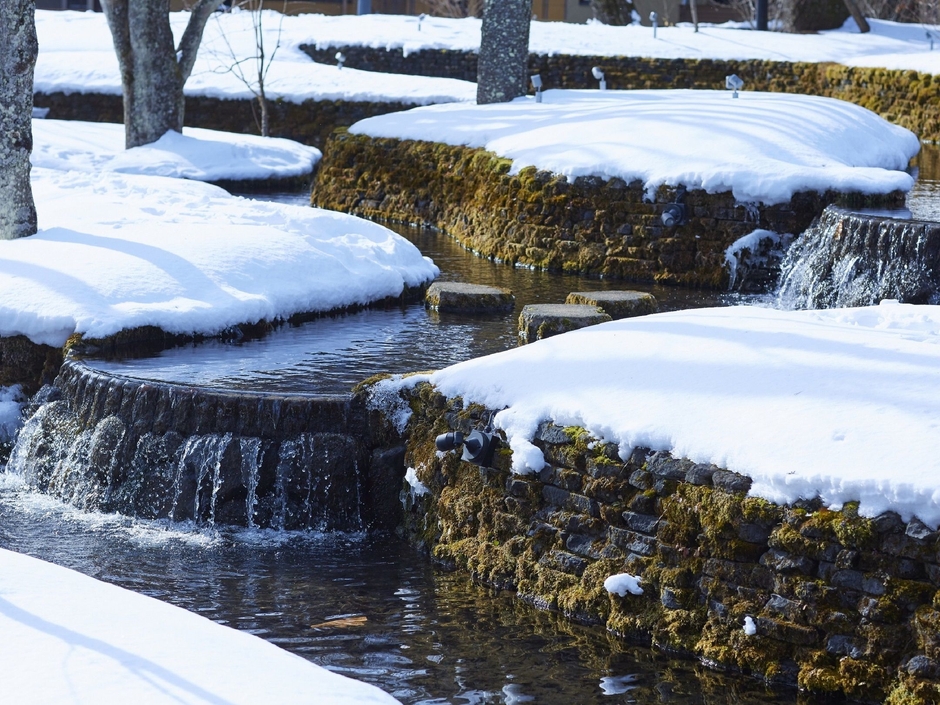 【星のや軽井沢】施設冬景(棚田)