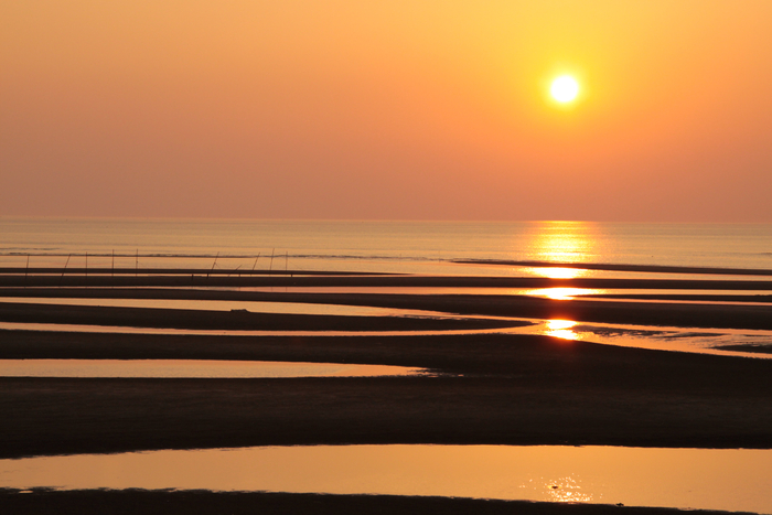 日本の夕陽百選　真玉海岸