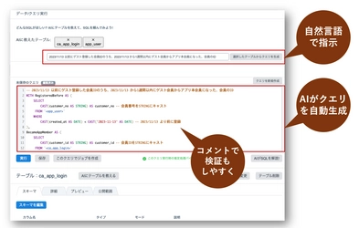 ブレインパッド、「Rtoaster insight+」の新機能、生成AIを用いてクエリを自動生成する「AIクエリアシスタント」α版を提供開始