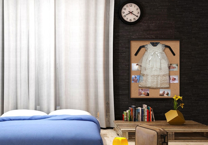 ベビードレス 額装