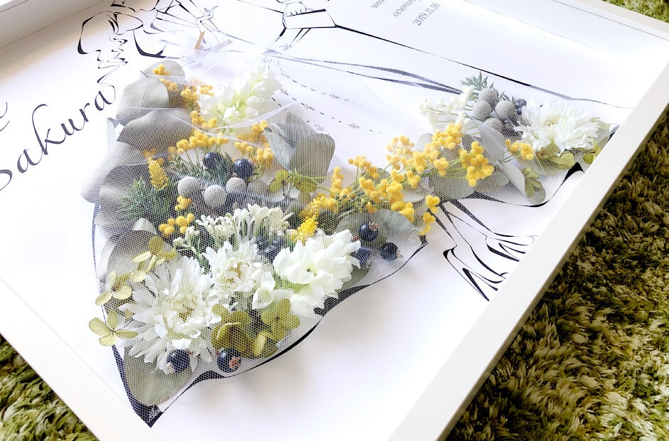 ウェルカムボード：ミモザ