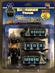 Nゲージを走るBE@RBRICK、阪神電車とコラボ！　 ～BE@RBRICKTRAIN × 阪神ジェット・シルバー5700～
