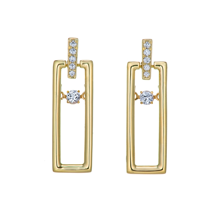 Natural ピアス(イエローゴールド)