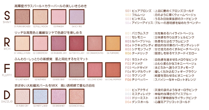 エクセル　アイプランナー　Ｓ/Ｒ/Ｆ/D　全20色