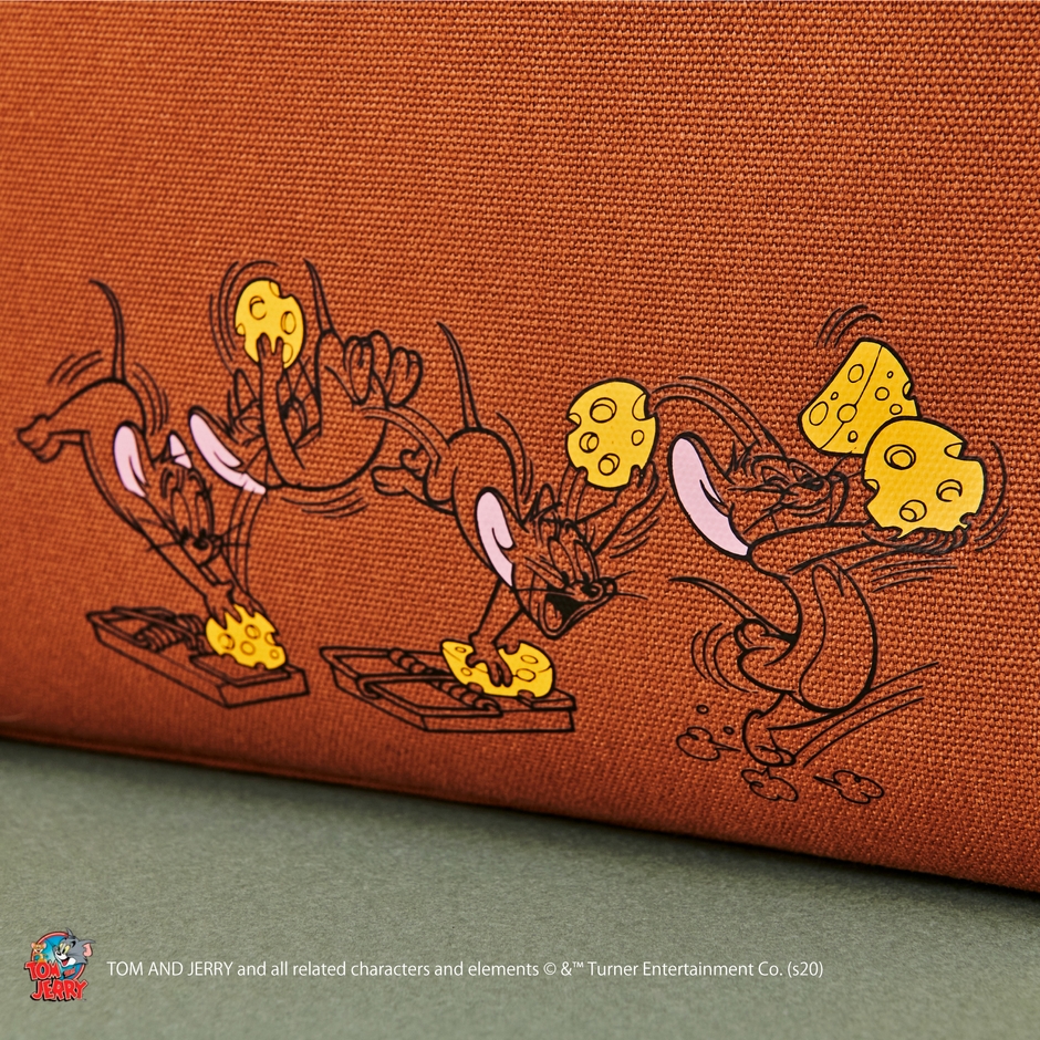 ネズミ取りに仕掛けられたチーズを上手にゲットするジェリーをデザイン