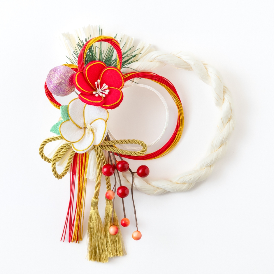 くすみ色モダン飾り　リースくすみホワイト