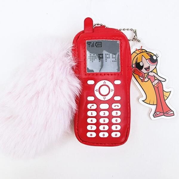 パワーパフガールズのケイタイモチーフポーチ