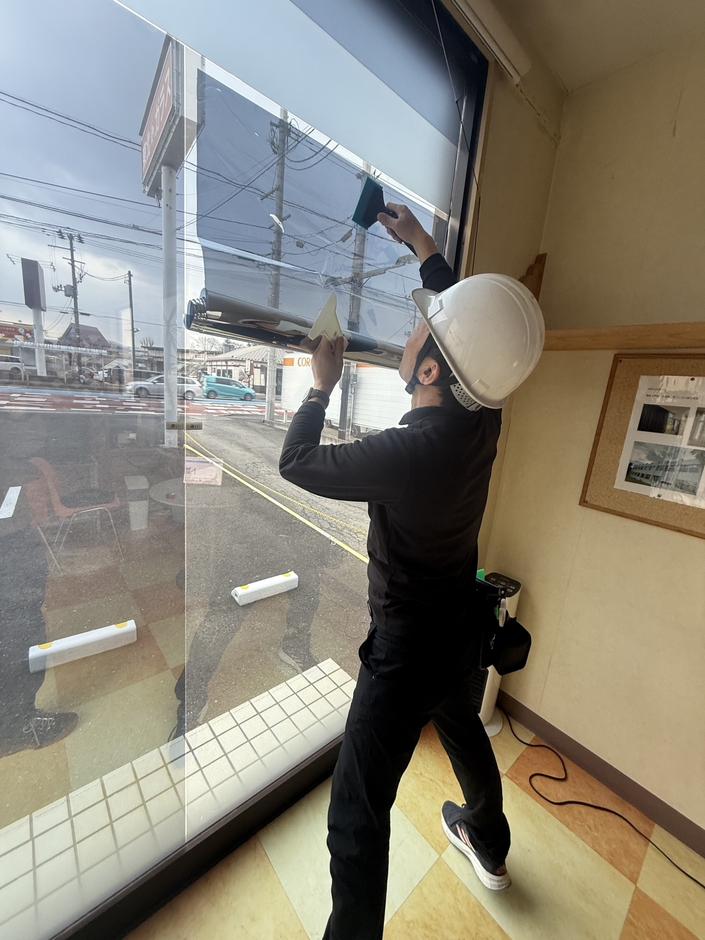 施工 室内から