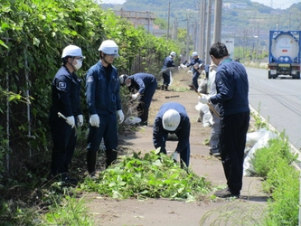 神原ロジスティクス 福山物流センター周辺の清掃活動を実施