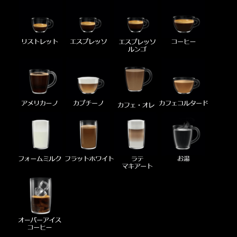 充実したメニュー一覧