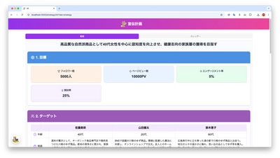 「AIマーケティング部長」が新登場！戦略立案からコンテンツ制作まで、マーケティング業務をトータルサポート