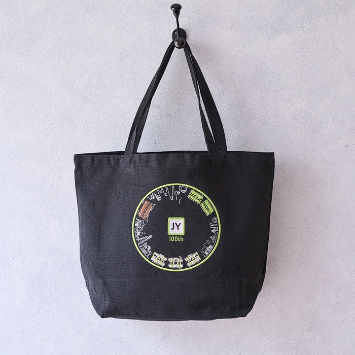 鉄道刺しゅうトートバッグ