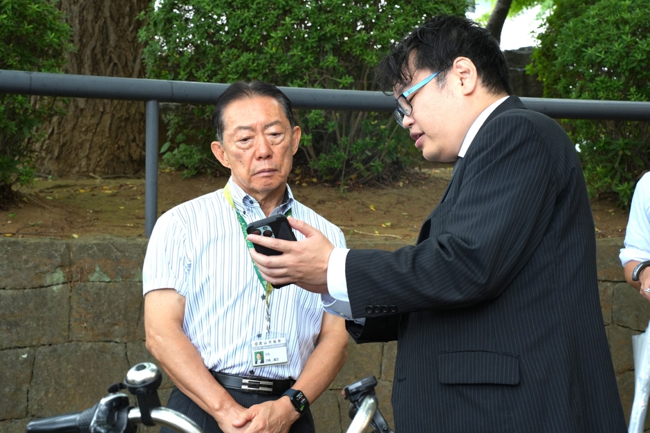 アプリ説明の様子