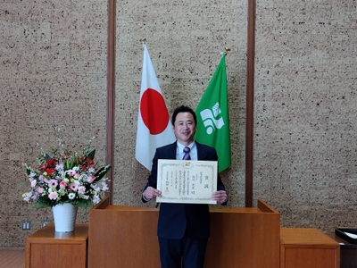 栃木県公館内にて表彰式後に